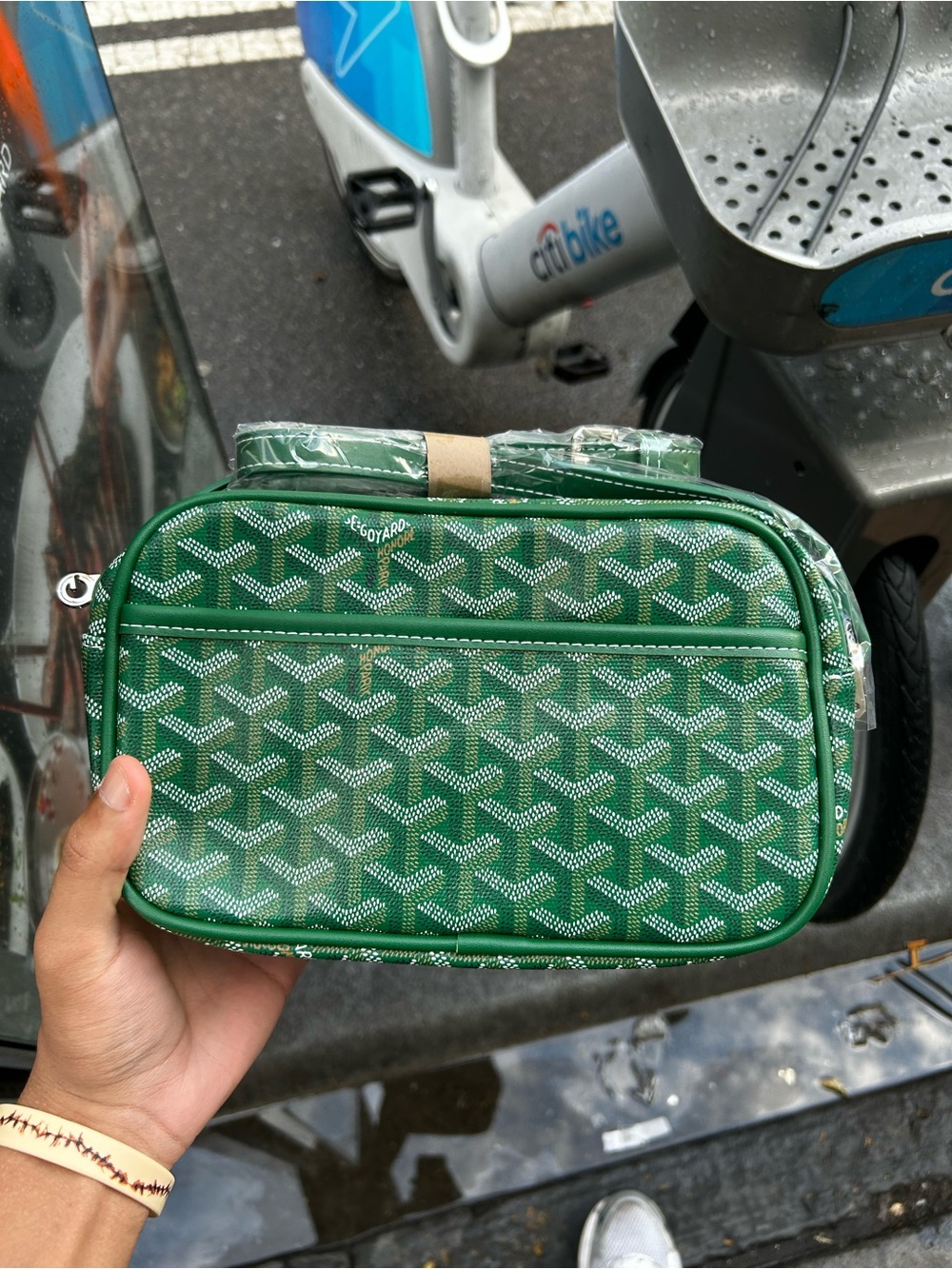Green goyard cap vert bag